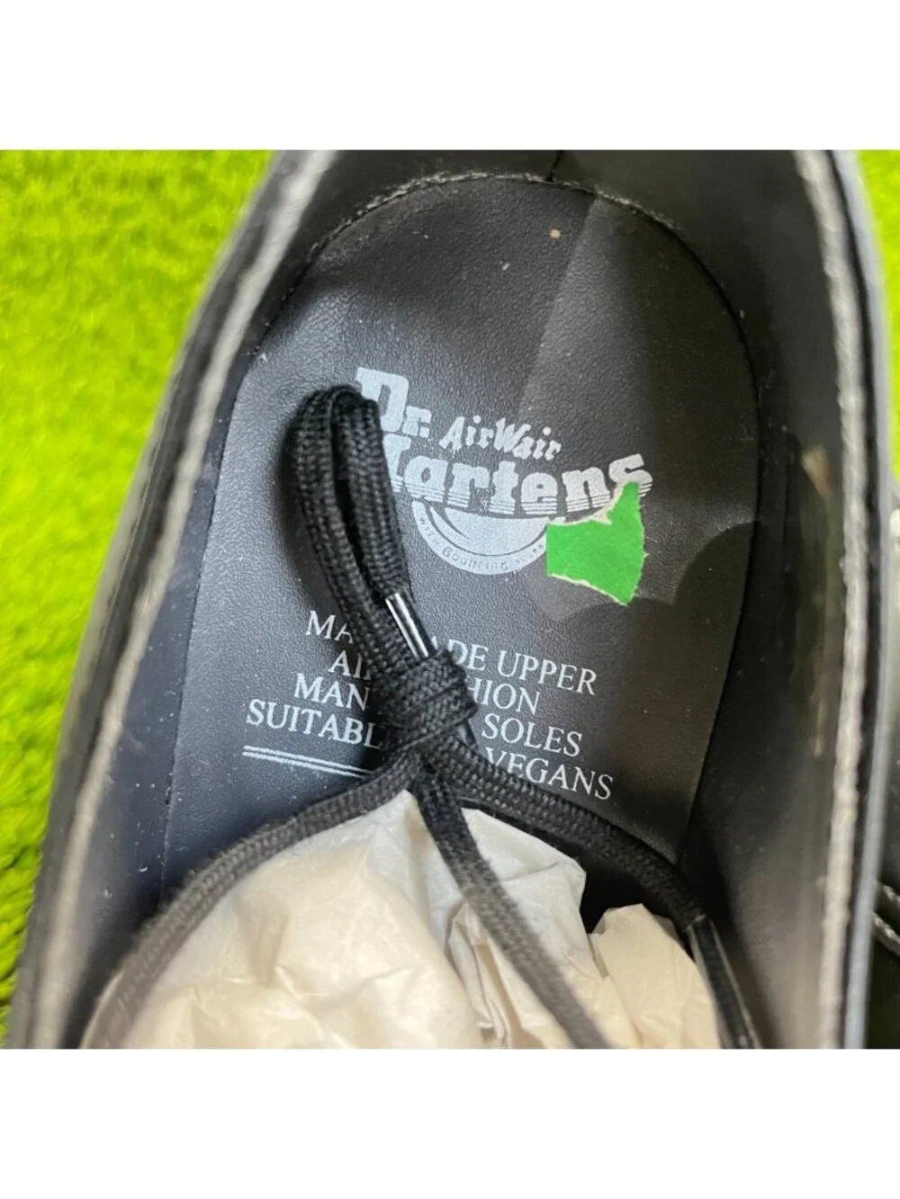 Dr. Martens Vegan 1461 Mens Size 7 Black Casual Leather Lace Up Oxford Shoes
